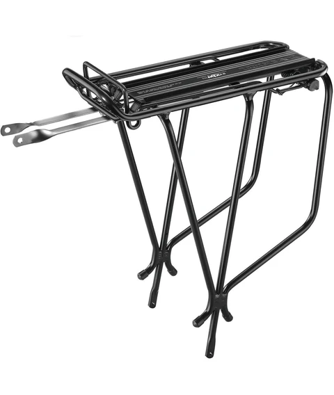 TOPEAK Porte-bagages arrière Super Tourist (droite) (sans disque) avec système MTX / MTX 2.0 QUICKTRACK et ressort Spring Clip - pour roues de 26", 27,5" (650B) et 700C